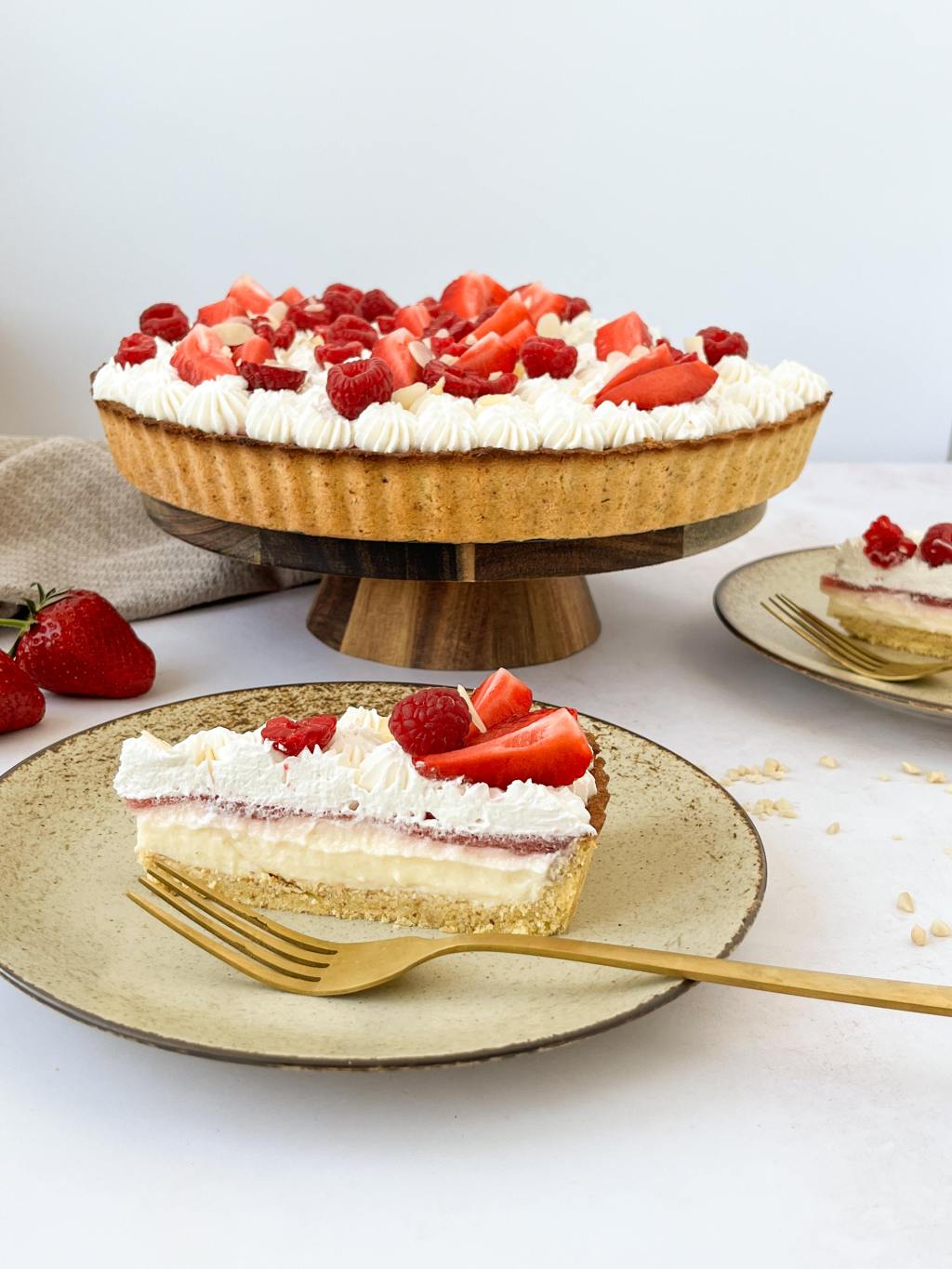 VANILLA AND STRAWBERRY&nbsp;TART